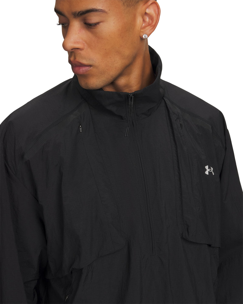UA Unstoppable Woven Men's ½ Zip - Black