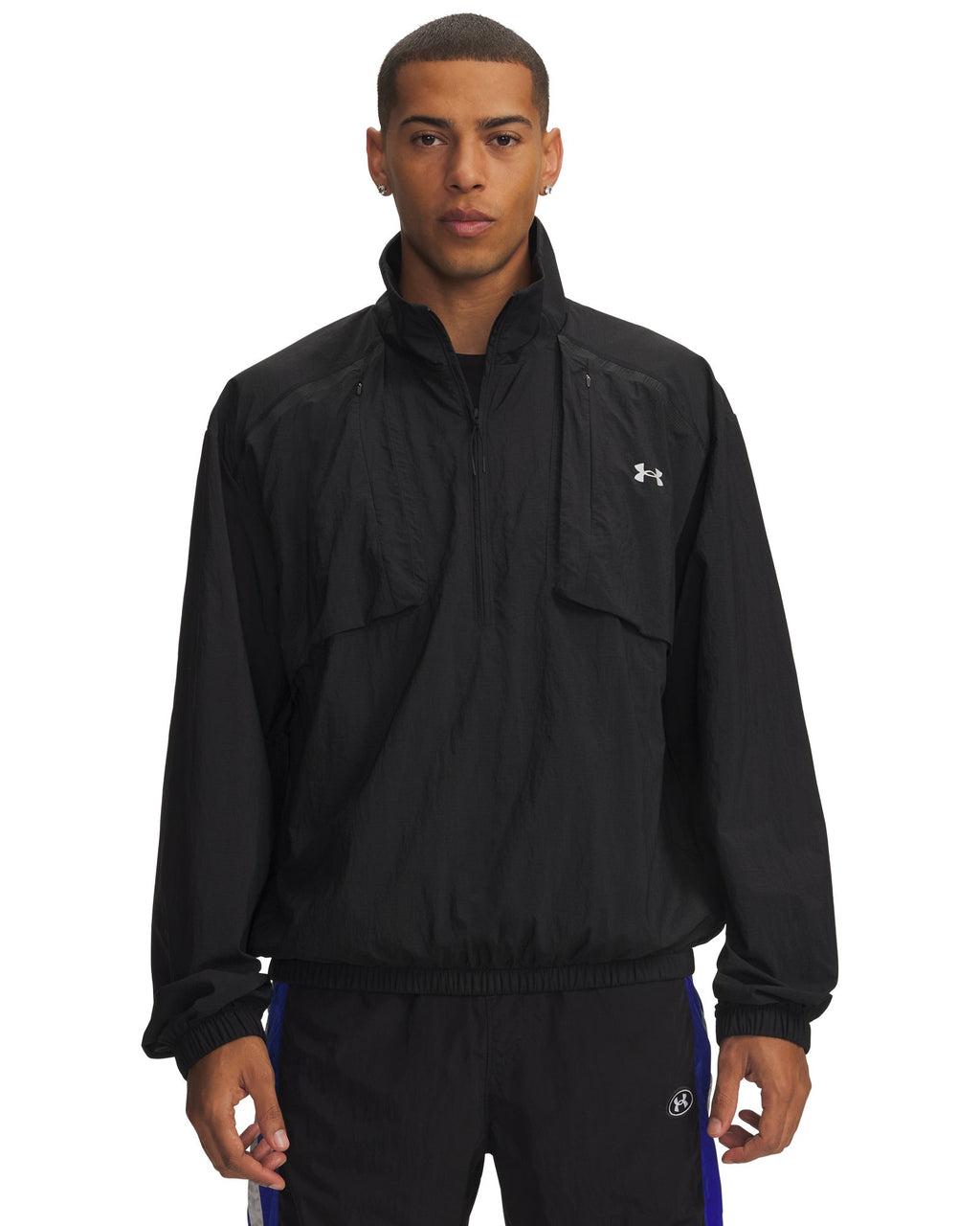 UA Unstoppable Woven Men's ½ Zip - Black