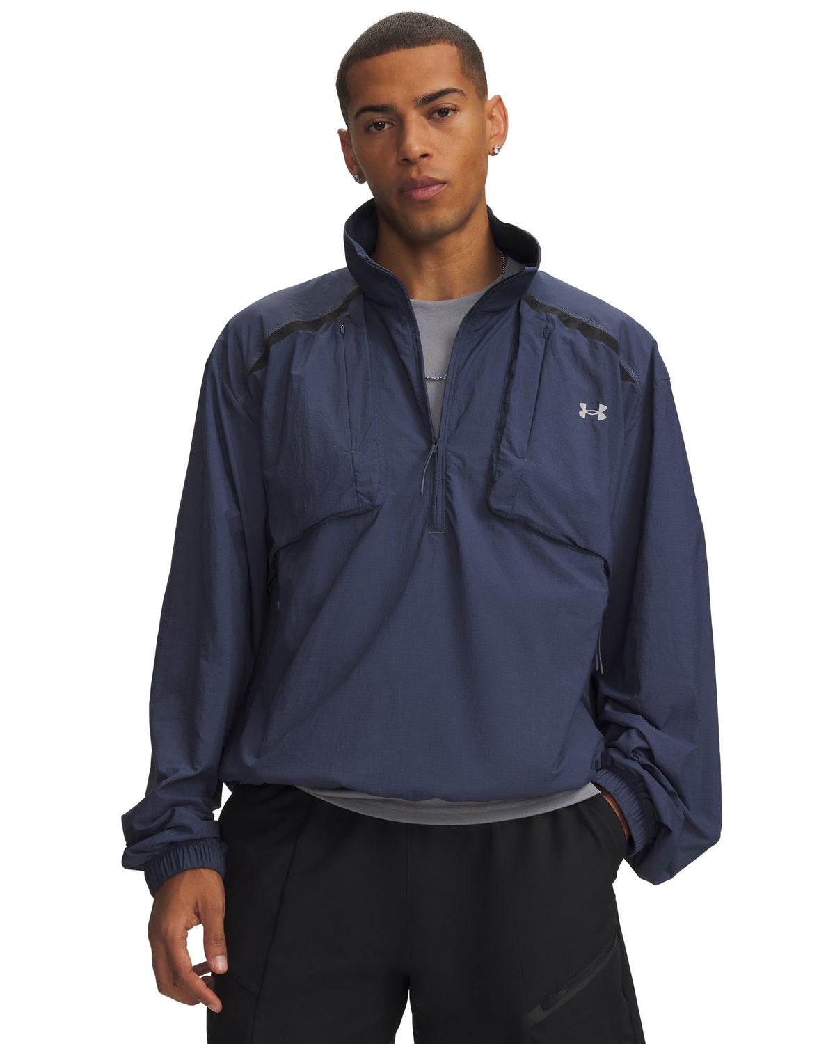 UA Unstoppable Woven Men's ½ Zip - Gray