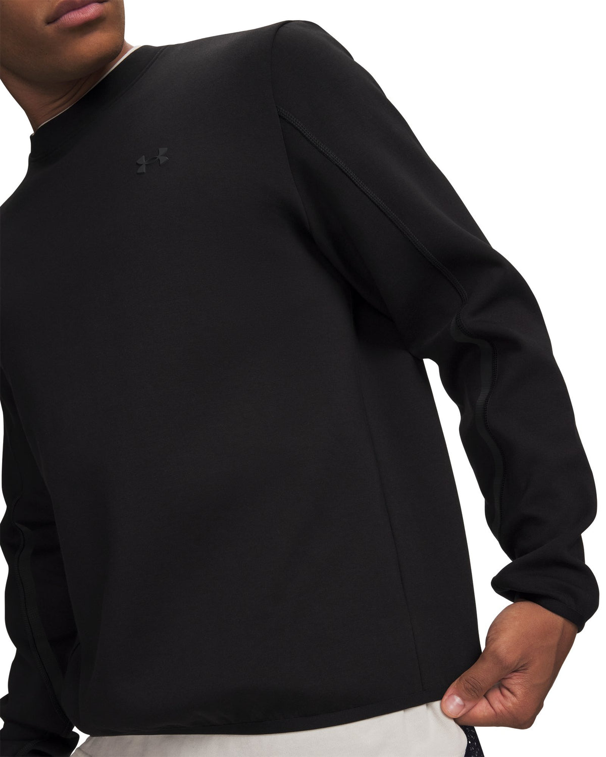 UA Unstoppable Fleece Men's Crew - Black