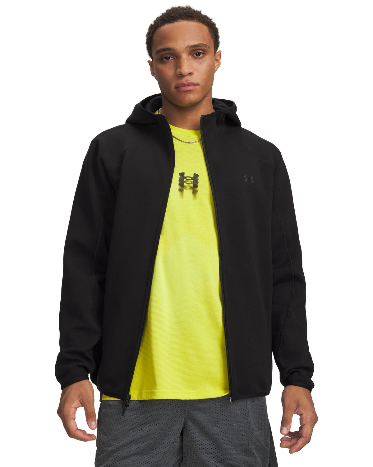UA Unstoppable Fleece Men's Full Zip - Black