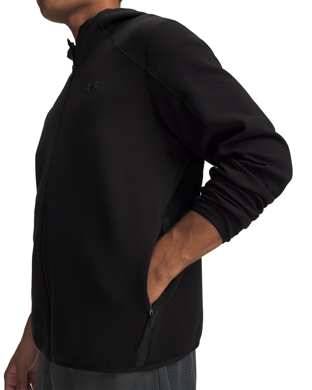 UA Unstoppable Fleece Men's Full Zip - Black
