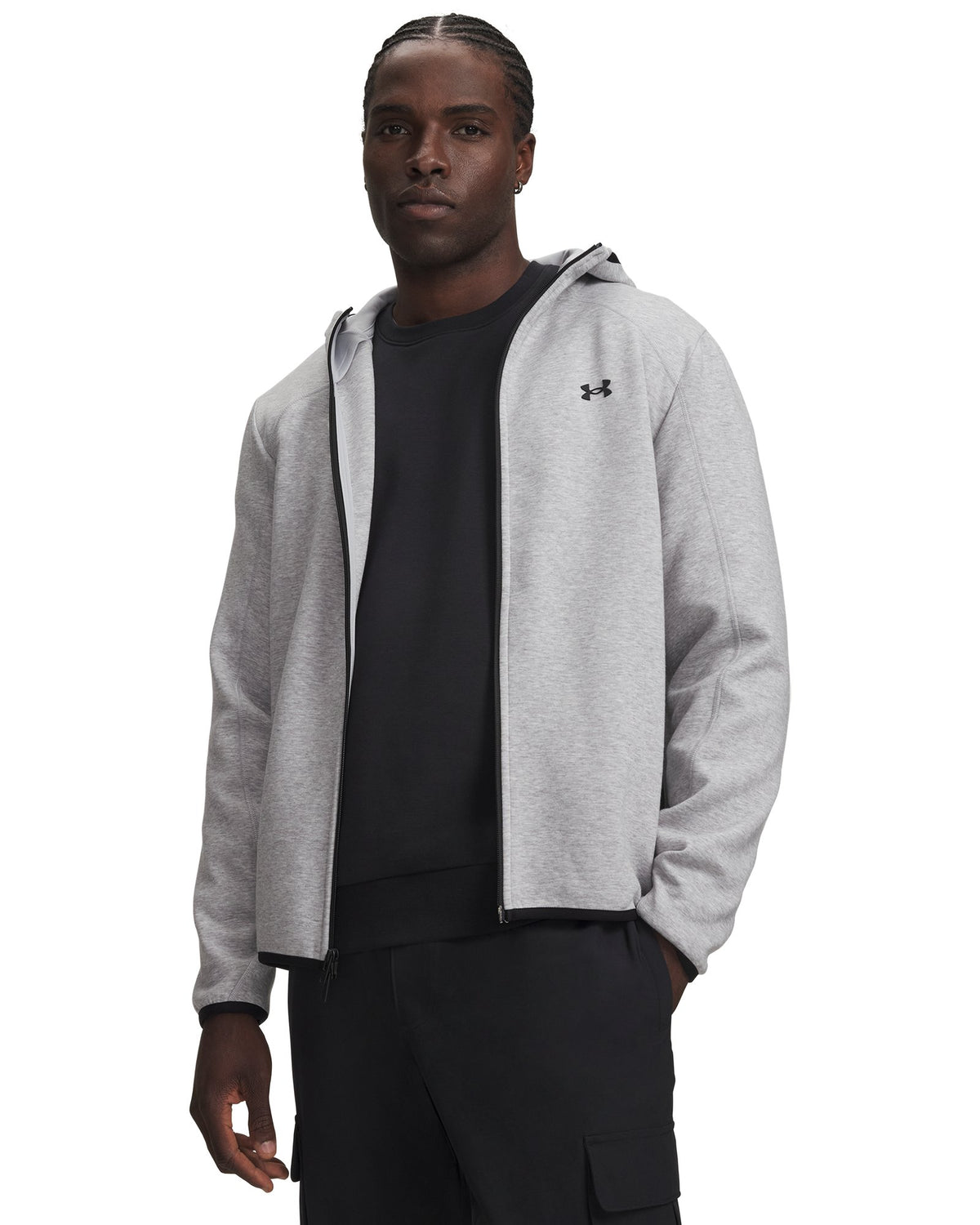UA Unstoppable Fleece Men's Full Zip - Gray