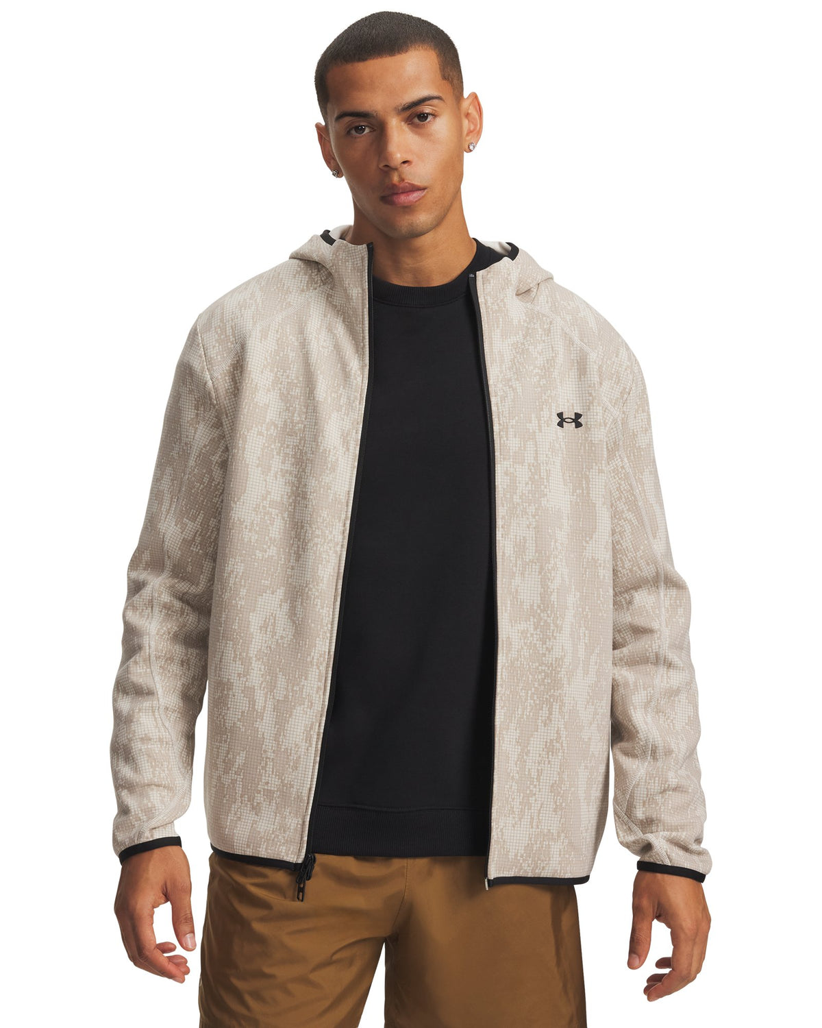 UA Unstoppable Fleece Men's Full Zip - White