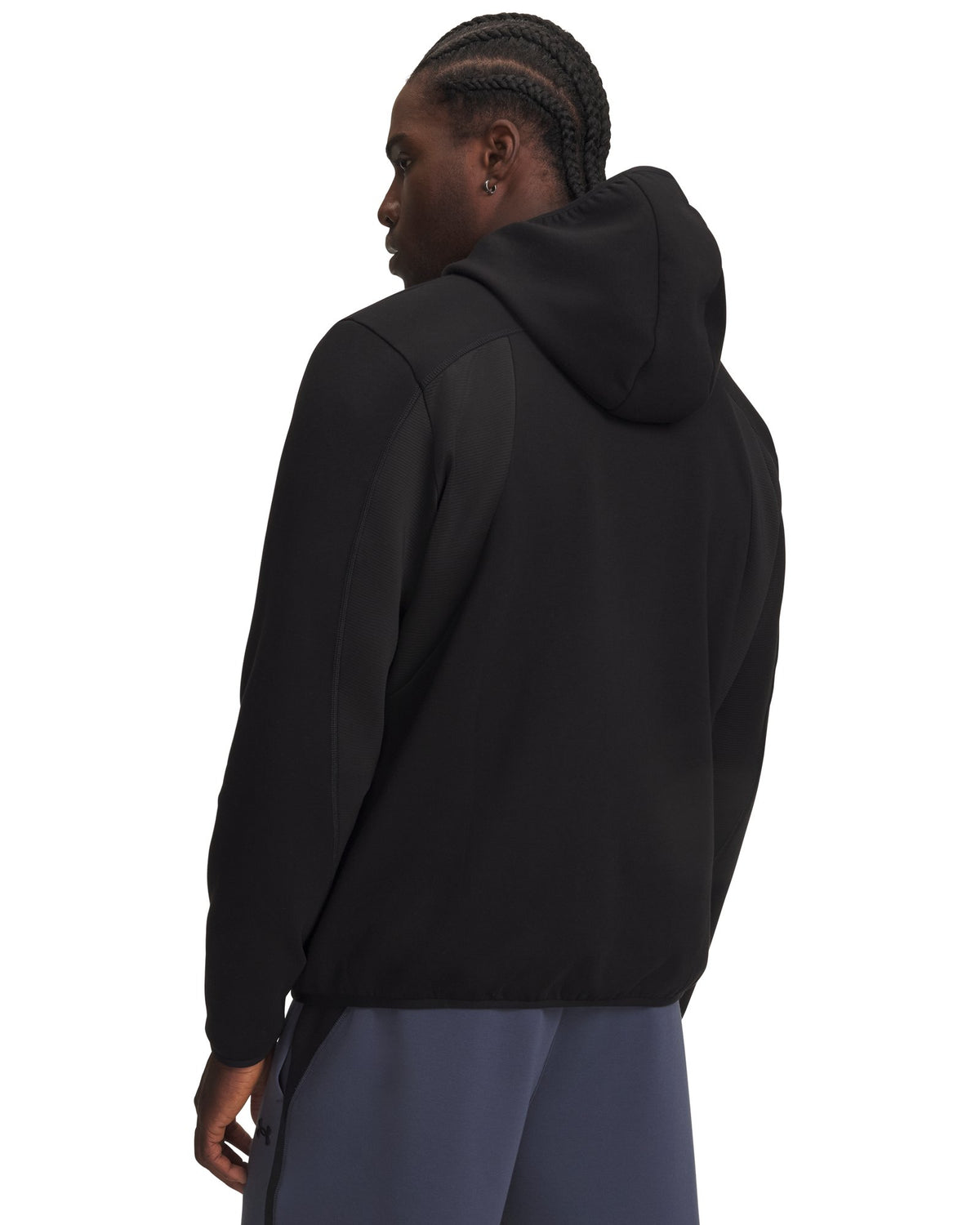 UA Unstoppable Fleece Textured Men's Full Zip - Black