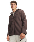 UA Unstoppable Fleece Textured Men's Full Zip - Brown