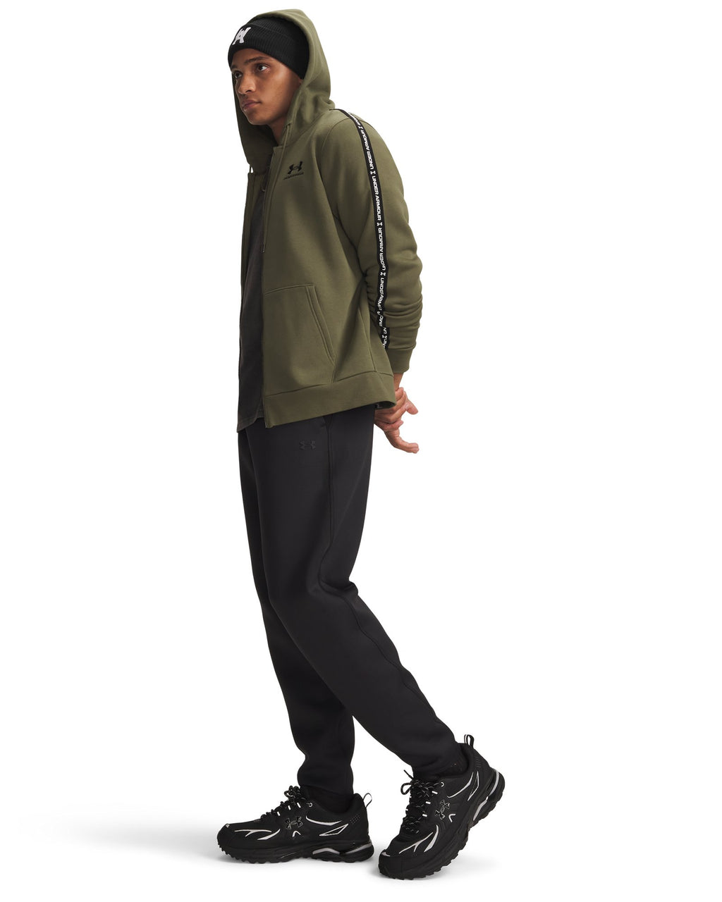 UA Unstoppable Fleece Textured Men's Joggers - Black