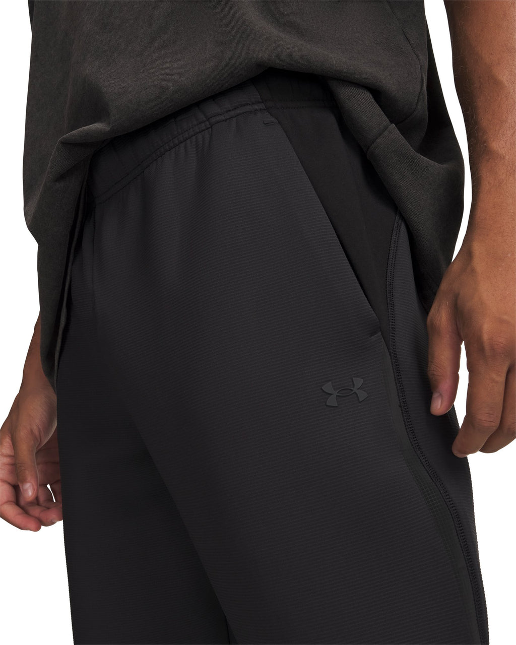 UA Unstoppable Fleece Textured Men's Joggers - Black