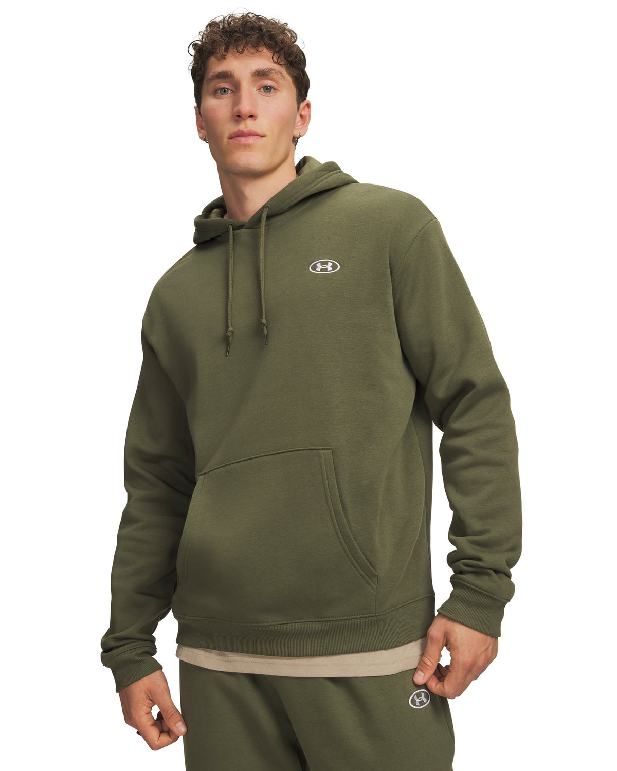 UA Rival Fleece Men's Hoodie - Green