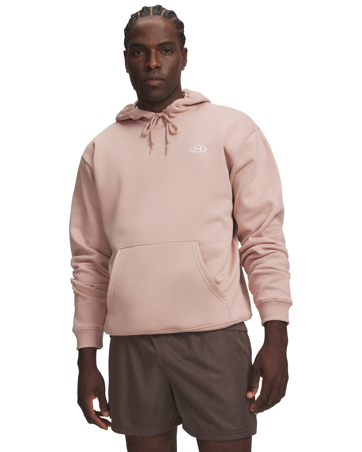 UA Rival Fleece Men's Hoodie - Pink