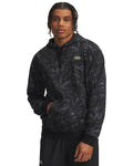 UA Rival Fleece Printed Men's Hoodie - Black
