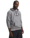 UA Rival Fleece Branded Men's Hoodie - Gray