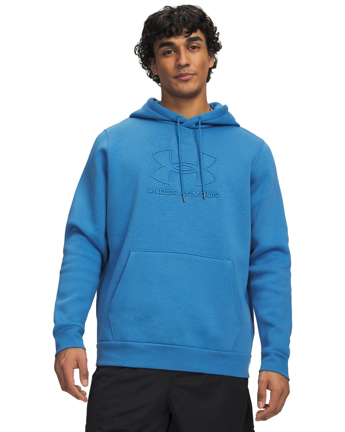 UA Icon Fleece Branded Men's Hoodie - Blue