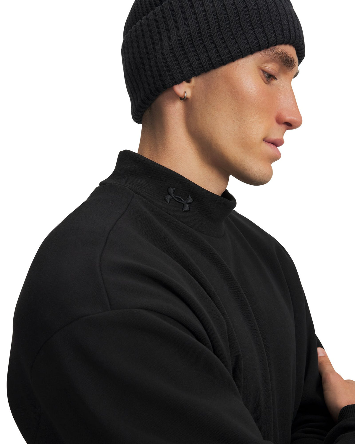 UA Icon Heavyweight Terry Men's Crew - Black