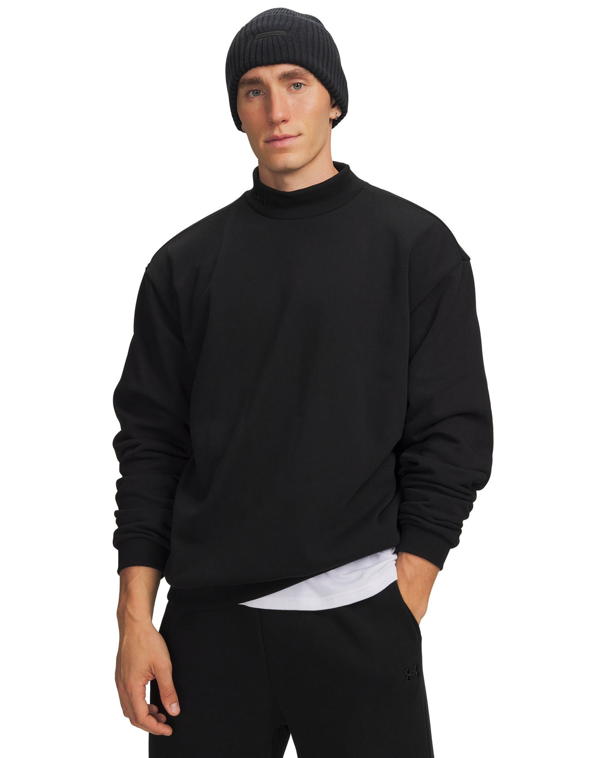 UA Icon Heavyweight Terry Men's Crew - Black