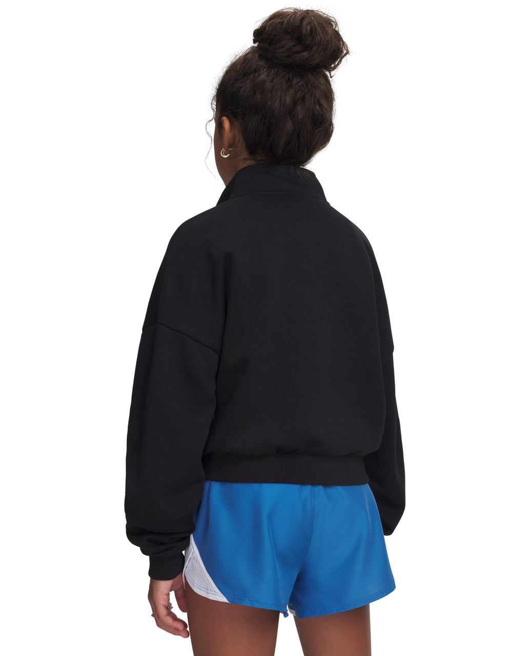 UA Rival Fleece Girls' ½ Zip - Black