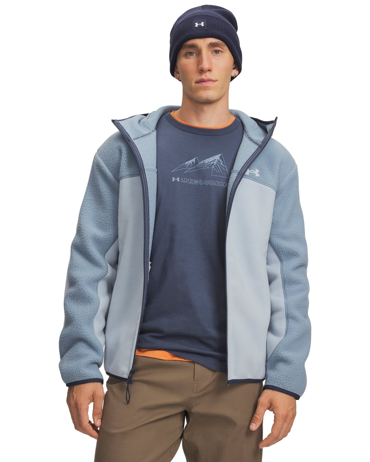 ColdGear® Infrared Basecamp Fleece Men's Full Zip - Blue