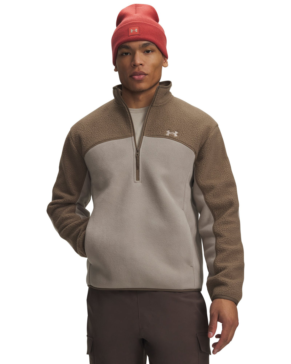 ColdGear® Infrared Basecamp Fleece Men's ½ Zip - Brown