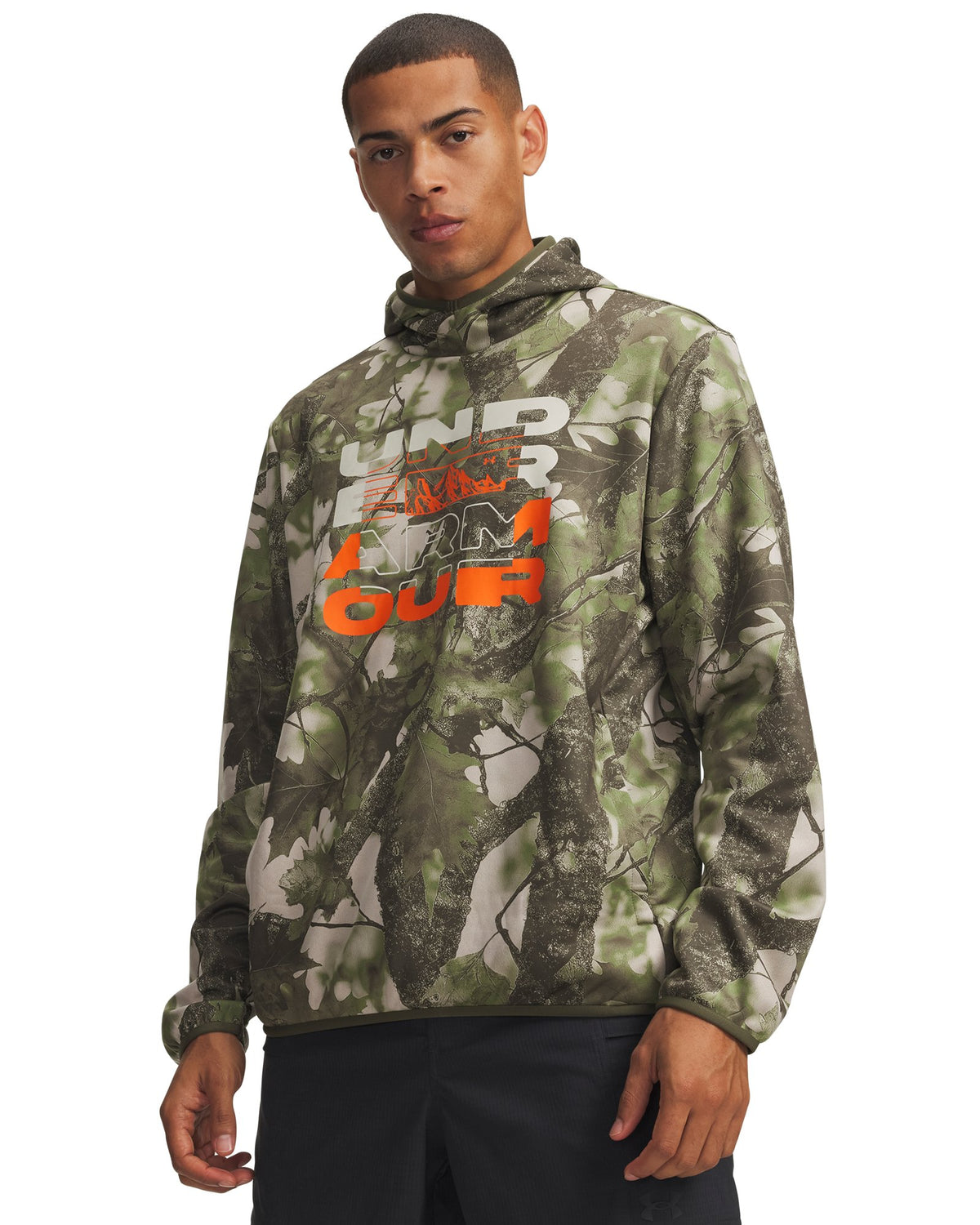 Armour Fleece® Storm Camo Men's Hoodie - Orange