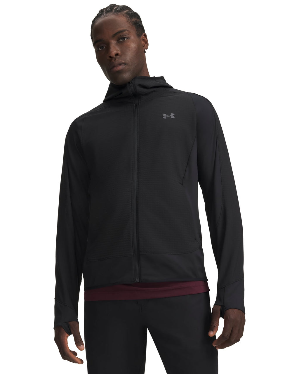 UA Explor Offgrid Men's Full-Zip Hoodie - Black