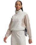 UA Unstoppable Fleece Women's ½ Zip - White