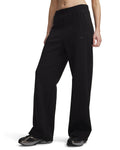 UA Unstoppable Fleece Open Women's Pants - Black