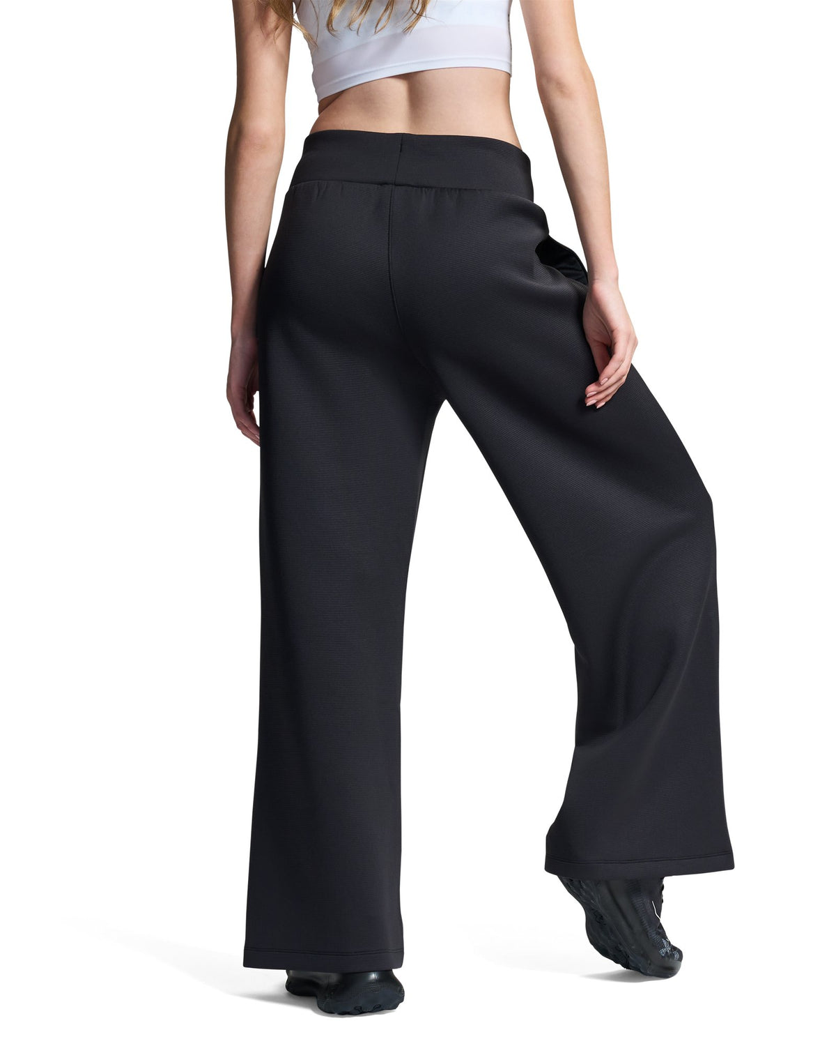 UA Unstoppable Fleece Textured Women's Pants - Black