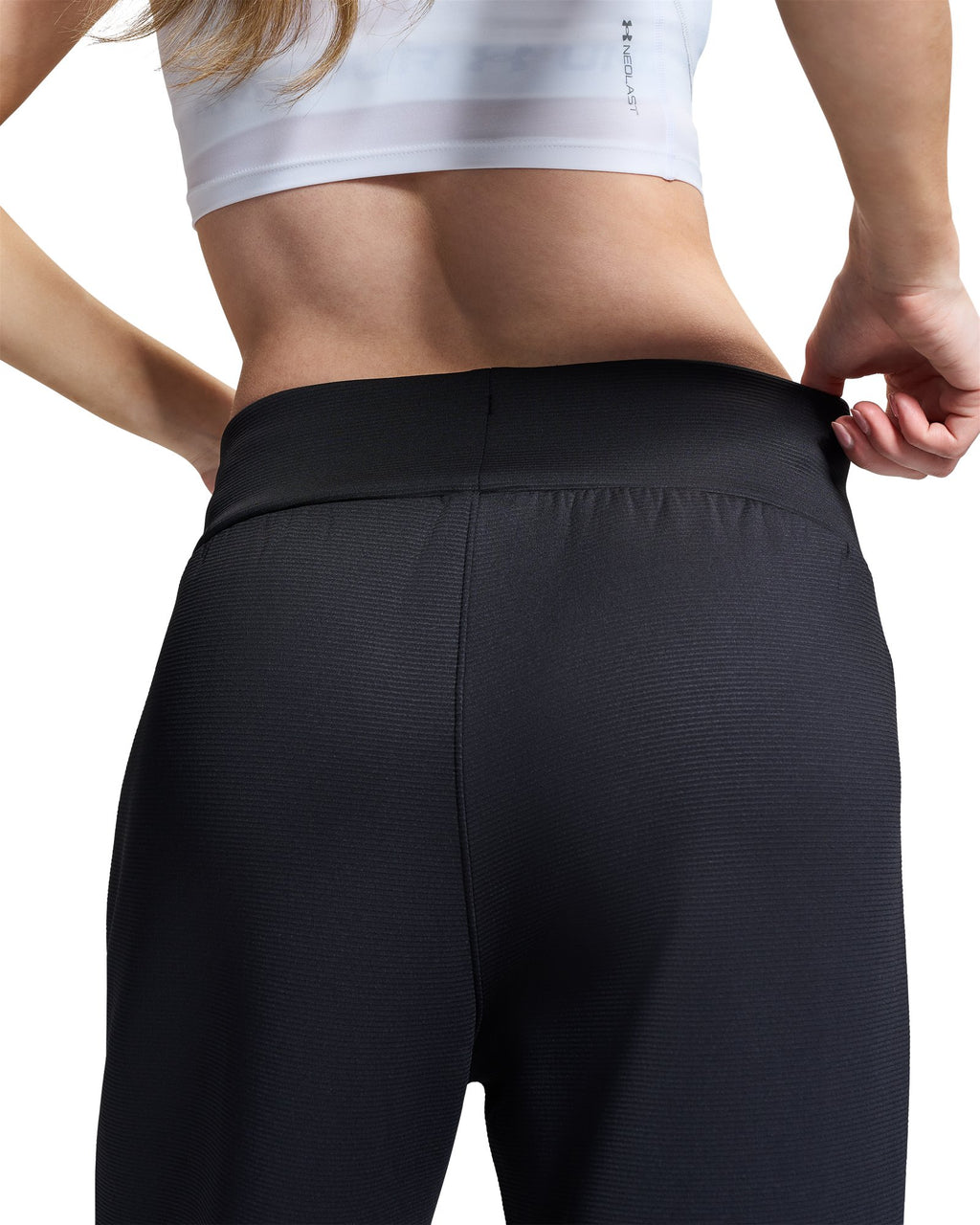 UA Unstoppable Fleece Textured Women's Pants - Black