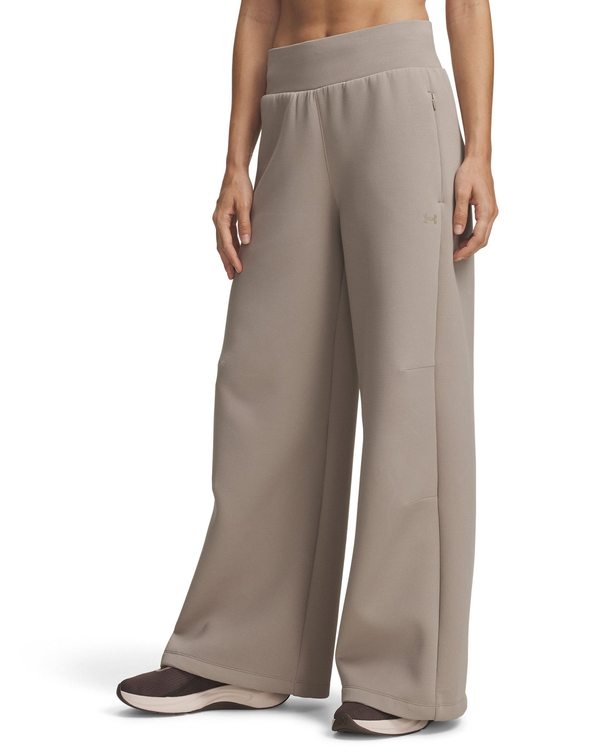 UA Unstoppable Fleece Textured Women's Pants - Brown