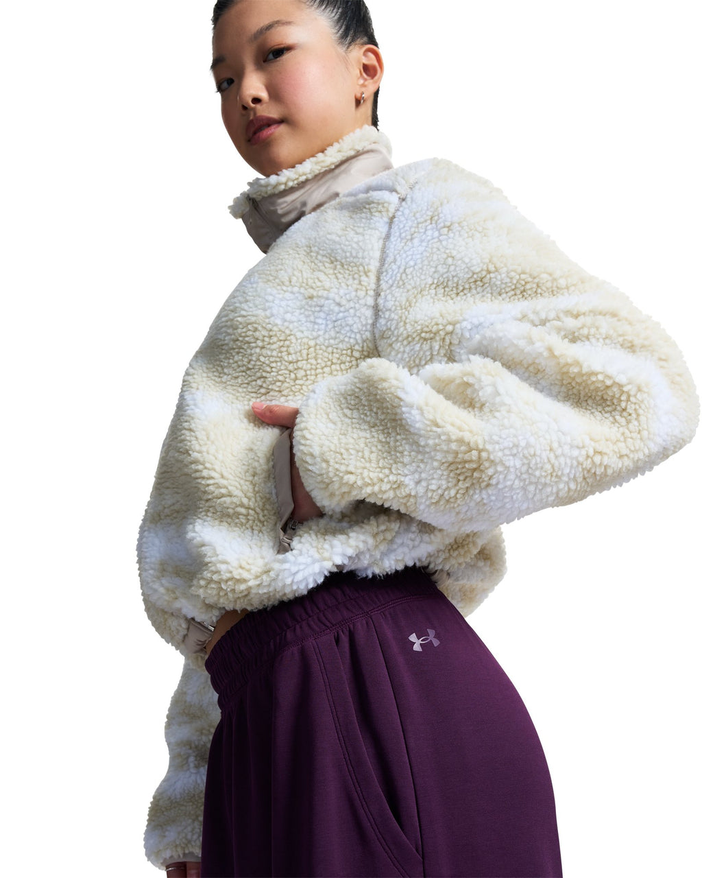 UA Icon High Pile Women's Jacket - White