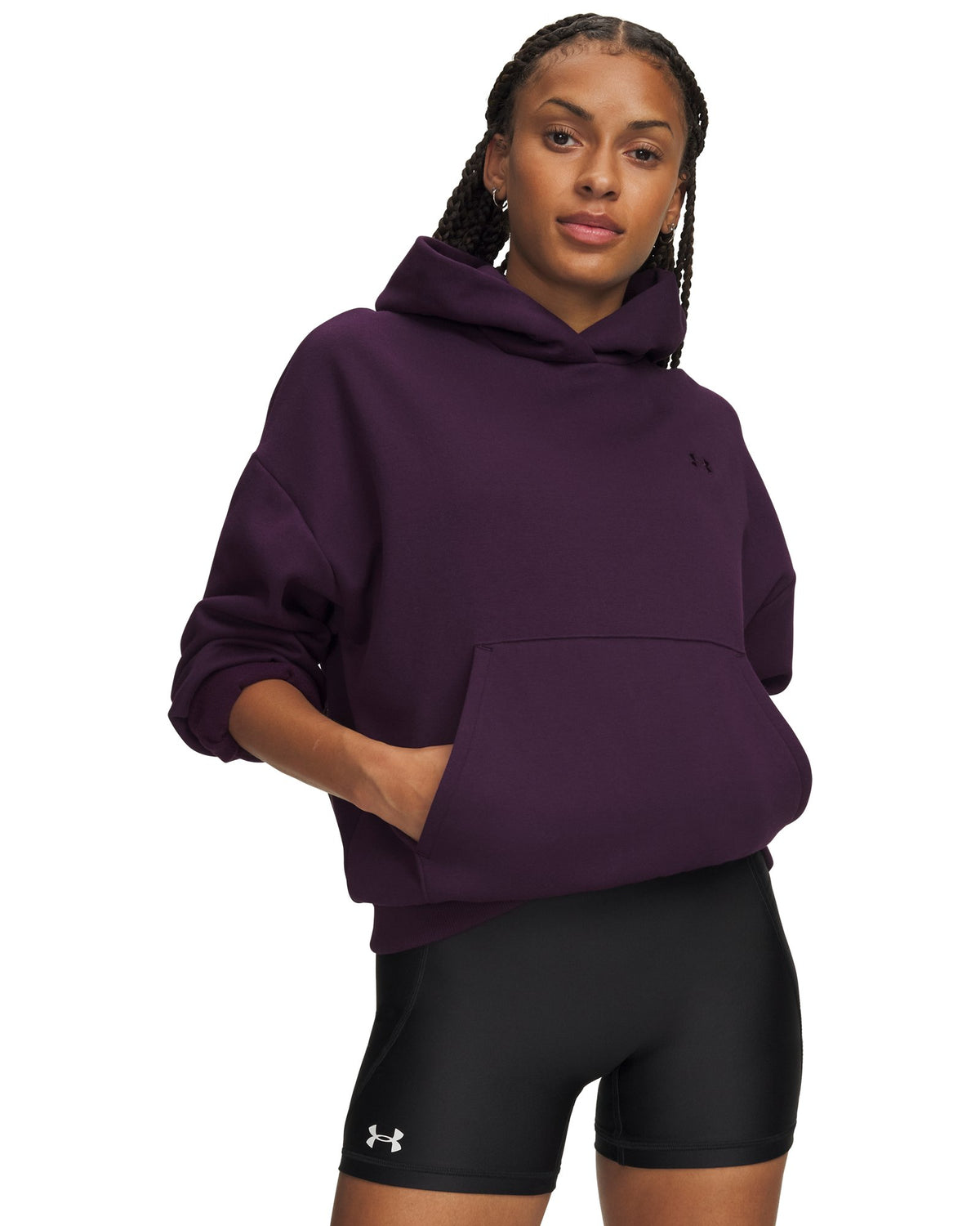 UA Icon Fleece: Reinvented Women's Hoodie - Purple