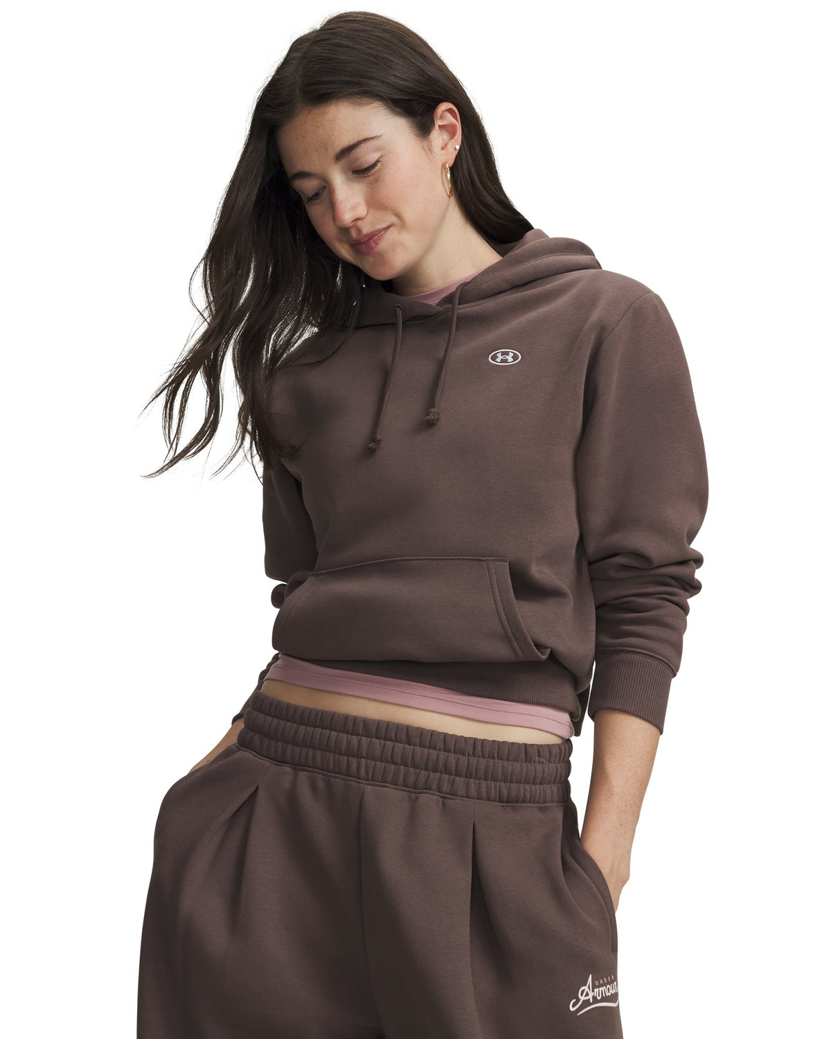 UA Rival Fleece Women's Hoodie - Brown