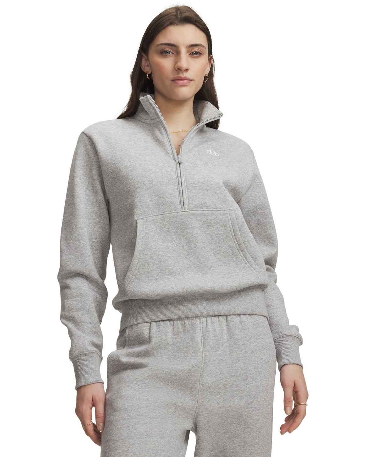 UA Rival Fleece Women's ½ Zip - Gray