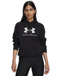 UA Rival Fleece Shimmer Women's Hoodie - Black