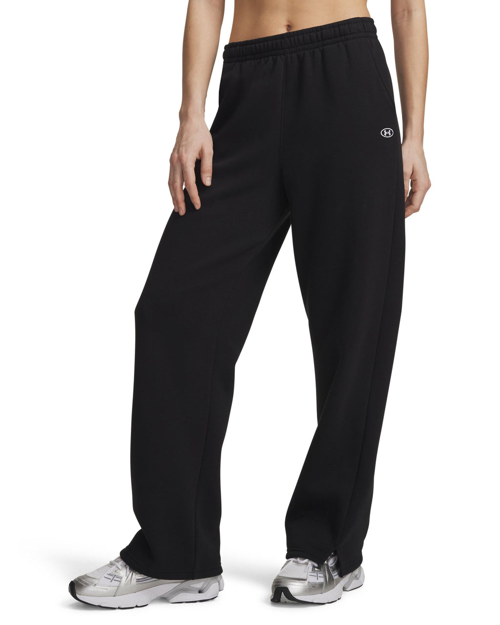 UA Rival Fleece Women's Straight Leg Pants - Black