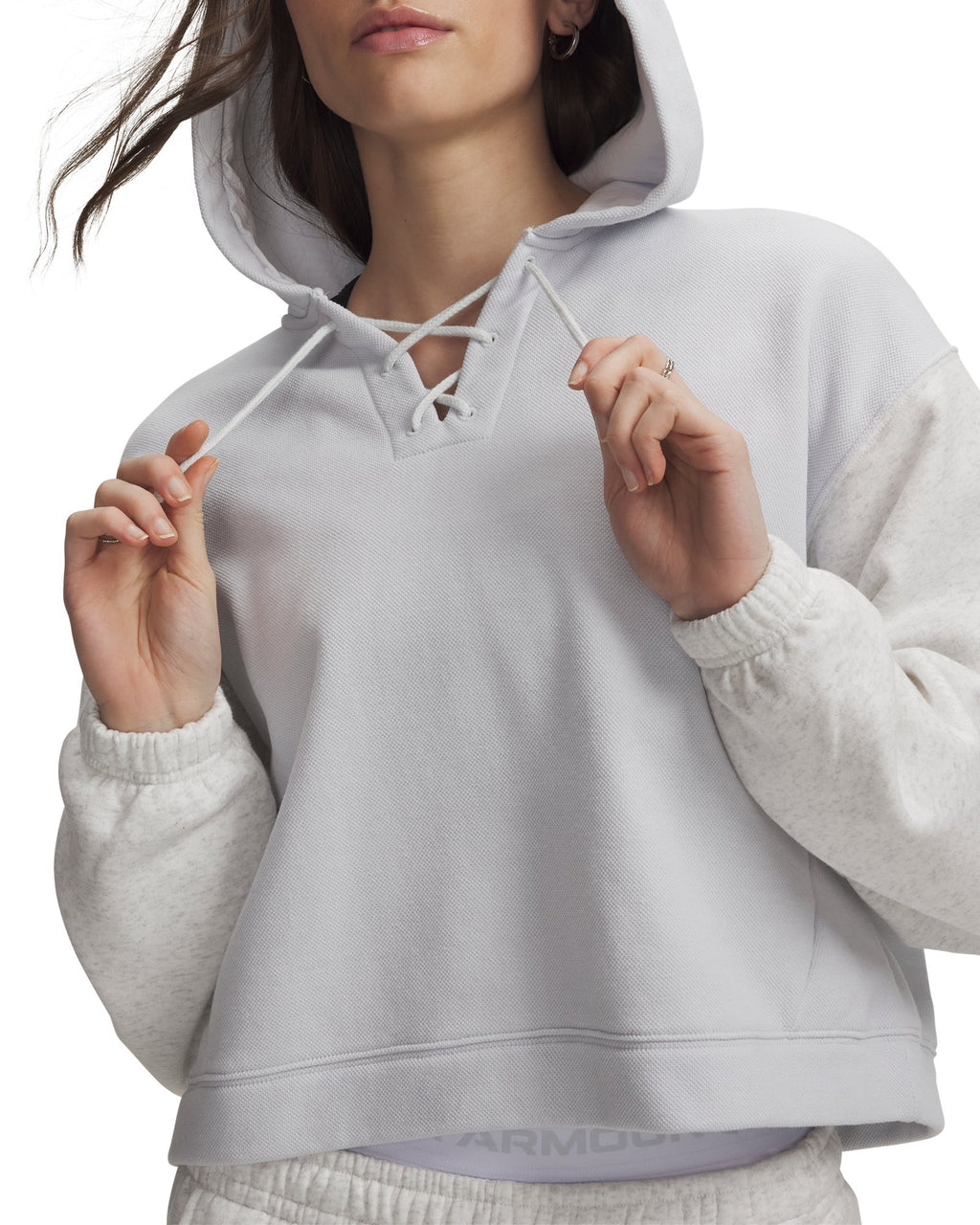 UA Rival Fleece Laceup Women's Hoodie - Gray