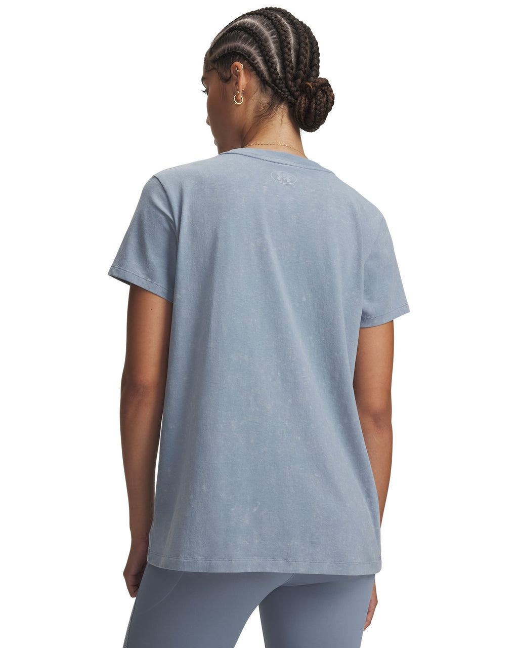 UA Rival Cotton Wash Women's Short Sleeve - Blue