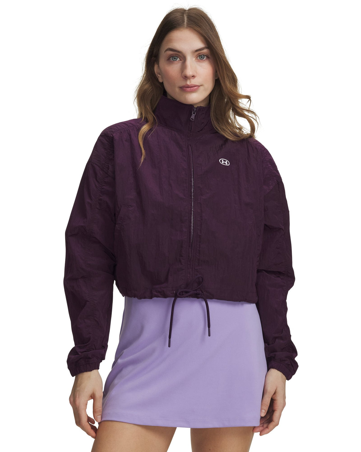 UA Rival Woven Women's Full Zip - Purple