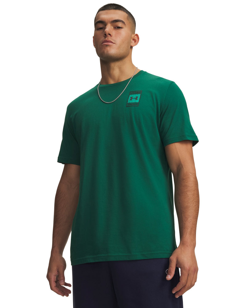 UA Box Wordmark Logo Men's Short Sleeve - Green