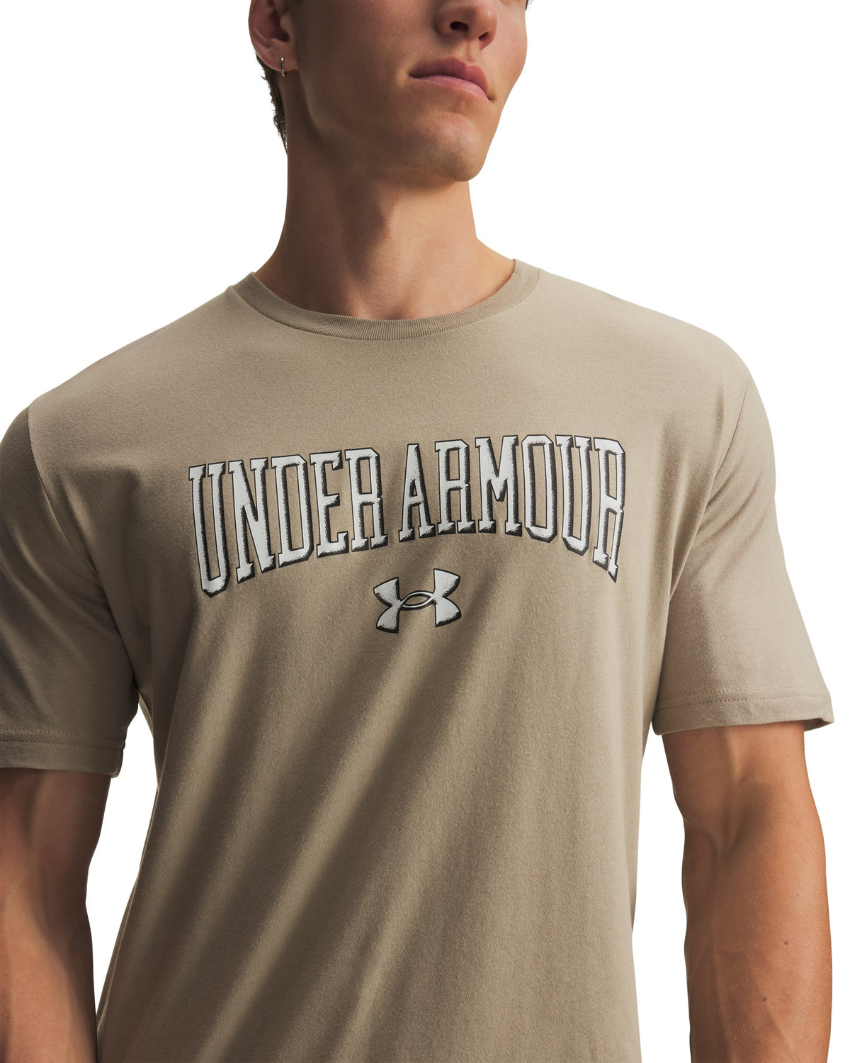 UA Lockertag Wordmark Men's Short Sleeve - Brown