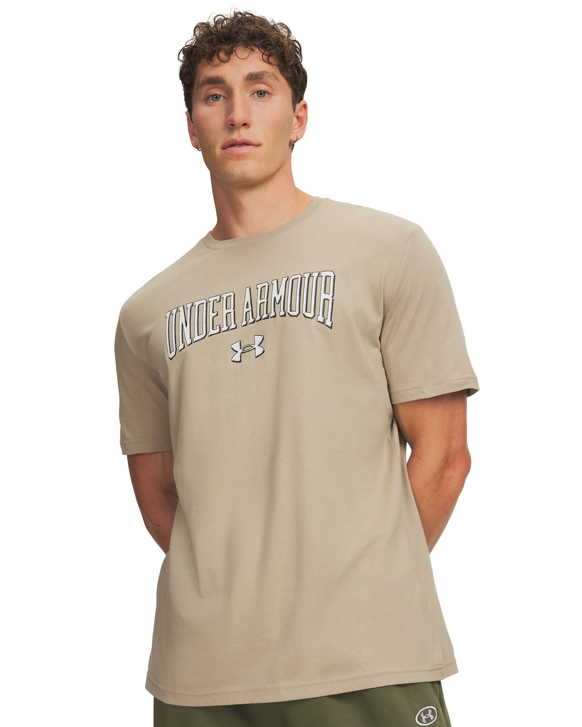 UA Lockertag Wordmark Men's Short Sleeve - Brown