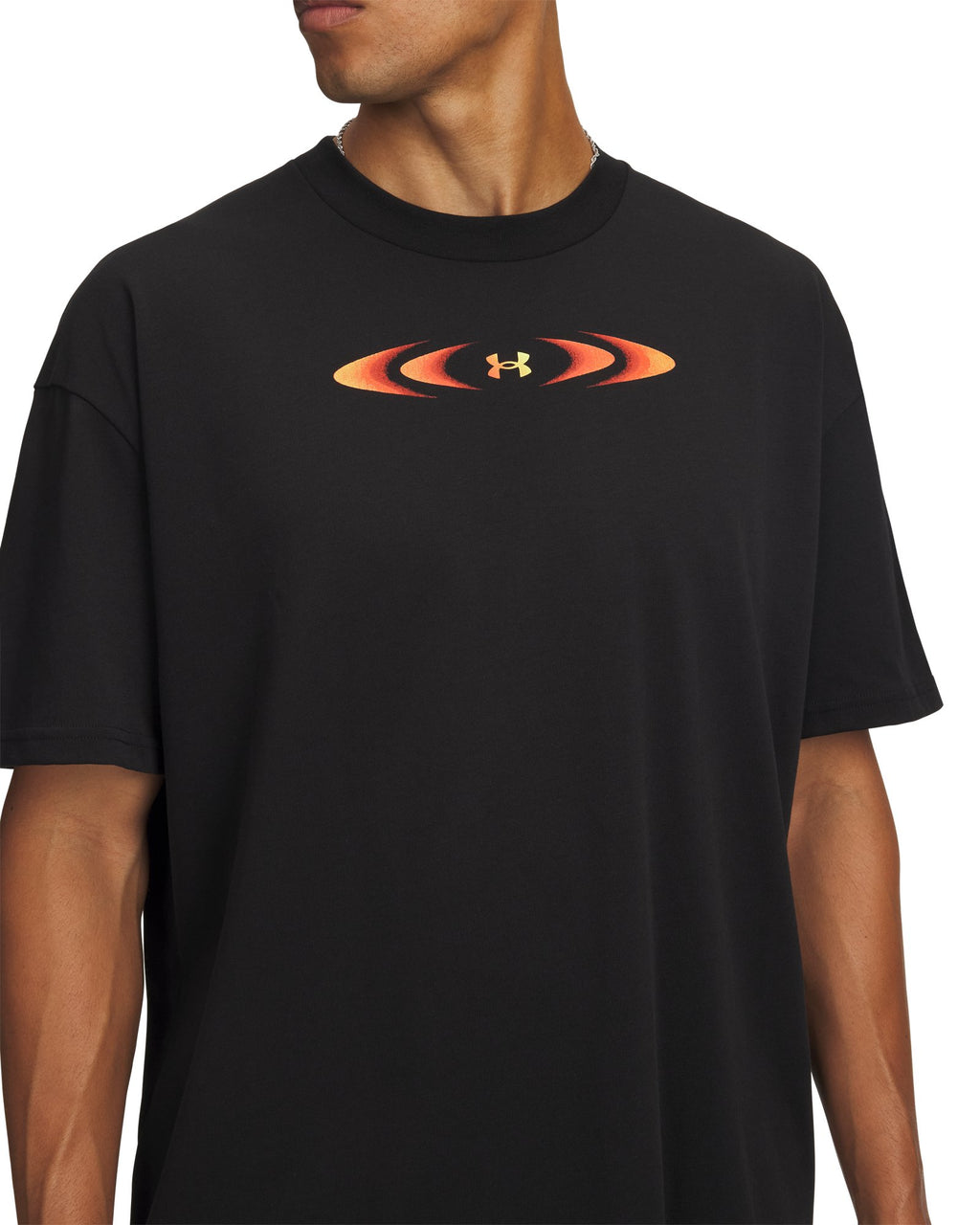 UA Heavyweight Echo Car Men's Short Sleeve - Black