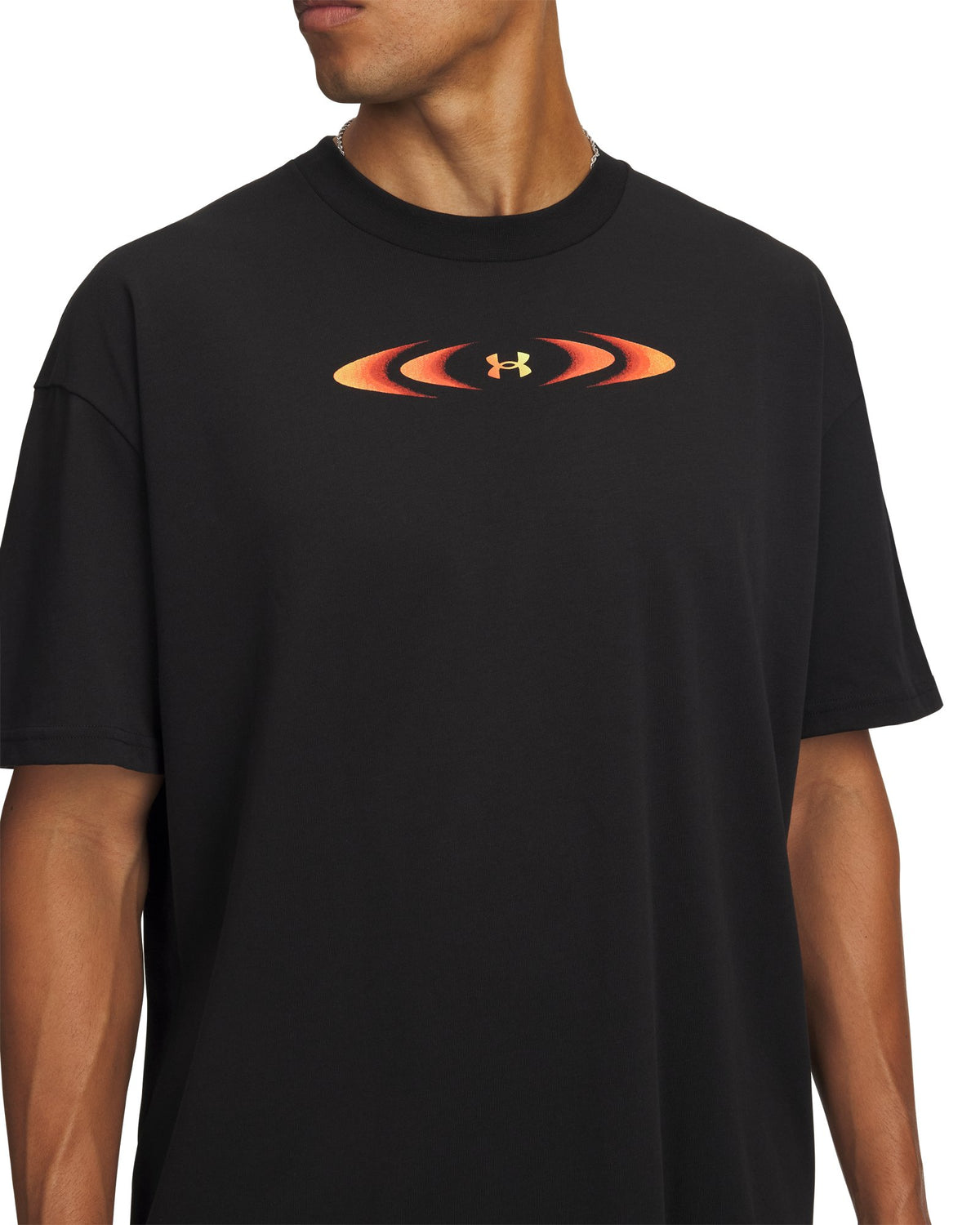 UA Heavyweight Echo Car Men's Short Sleeve - Black