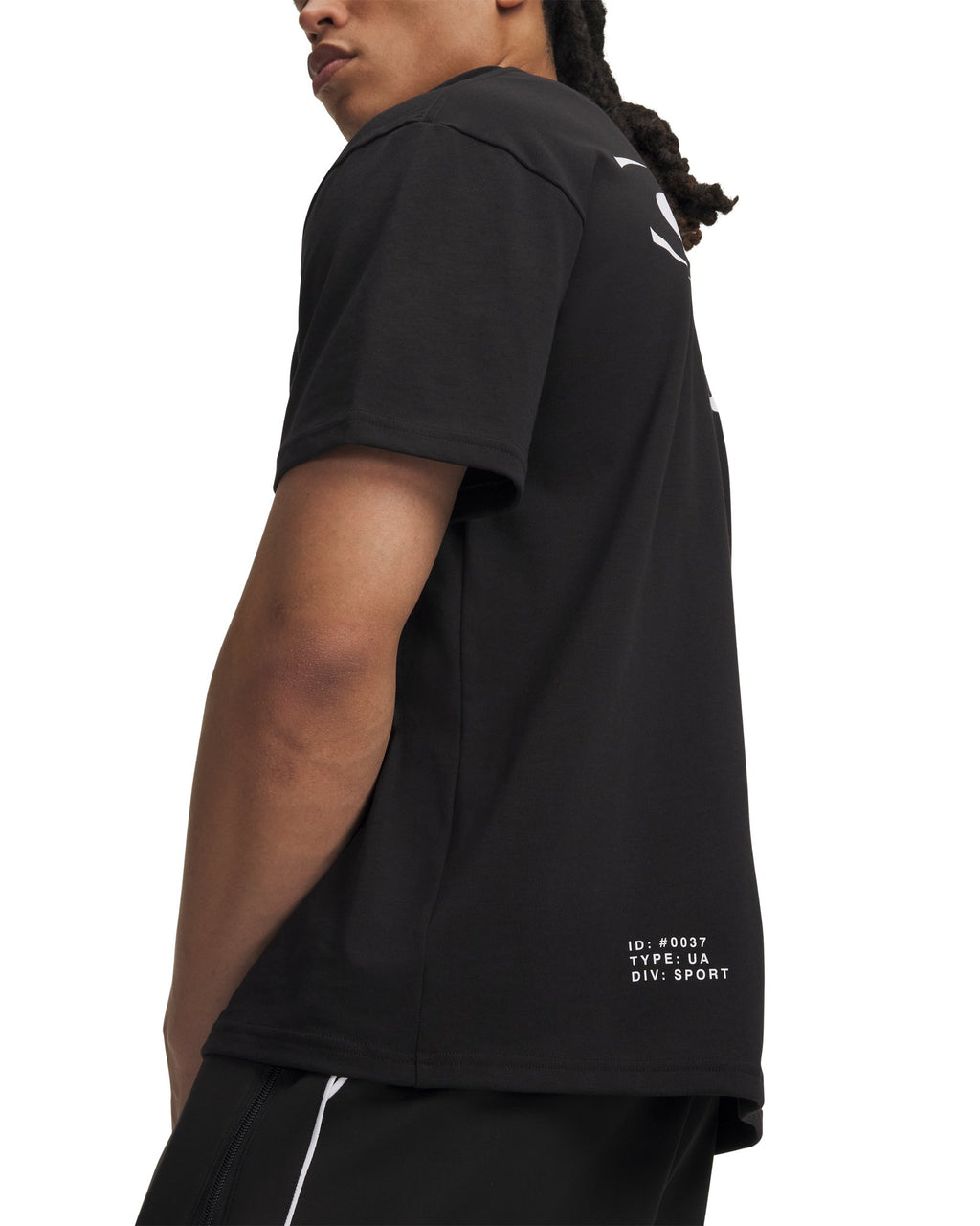 UA Heavyweight Echo Logo Men's Oversized Short Sleeve - Black