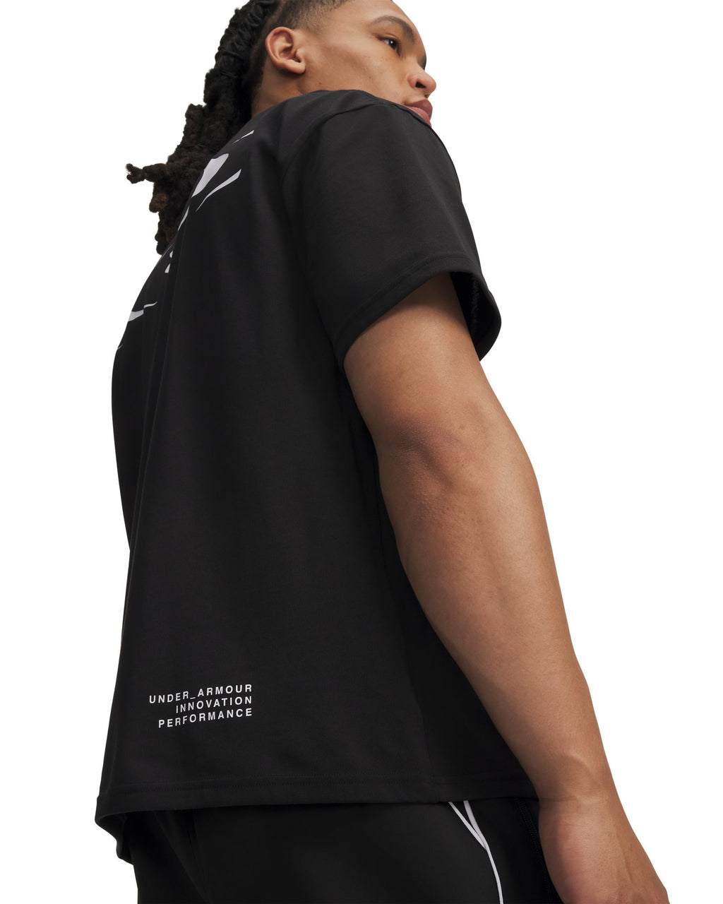 UA Heavyweight Echo Logo Men's Oversized Short Sleeve - Black