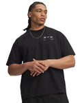 UA Heavyweight Echo Logo Men's Oversized Short Sleeve - Black