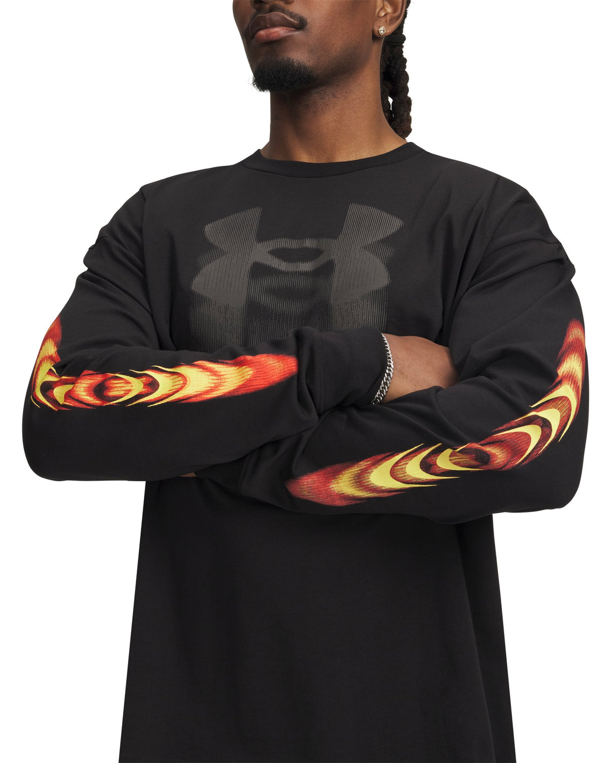 UA Heavyweight Echo Men's Long Sleeve - Black