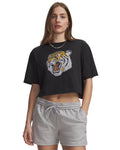 UA Tiger Crop Women's Short Sleeve - Black