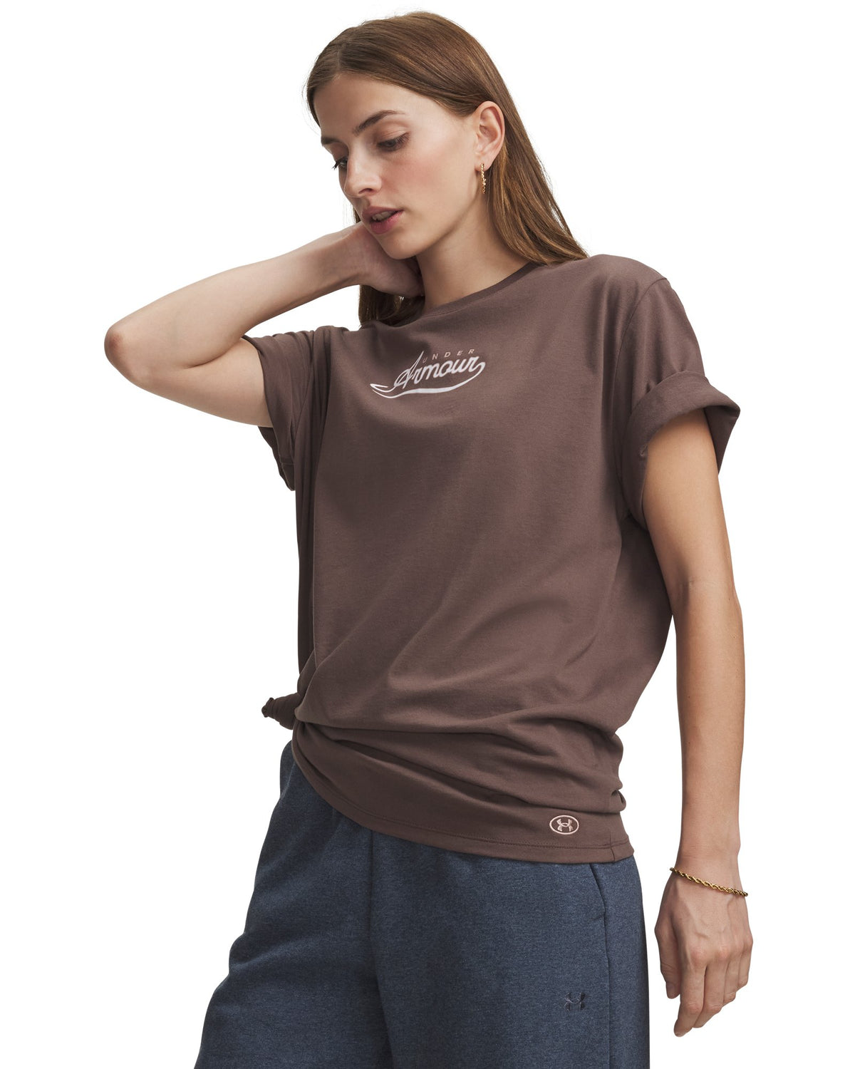 UA Rival Wordmark Graphic Women's Short Sleeve - Brown