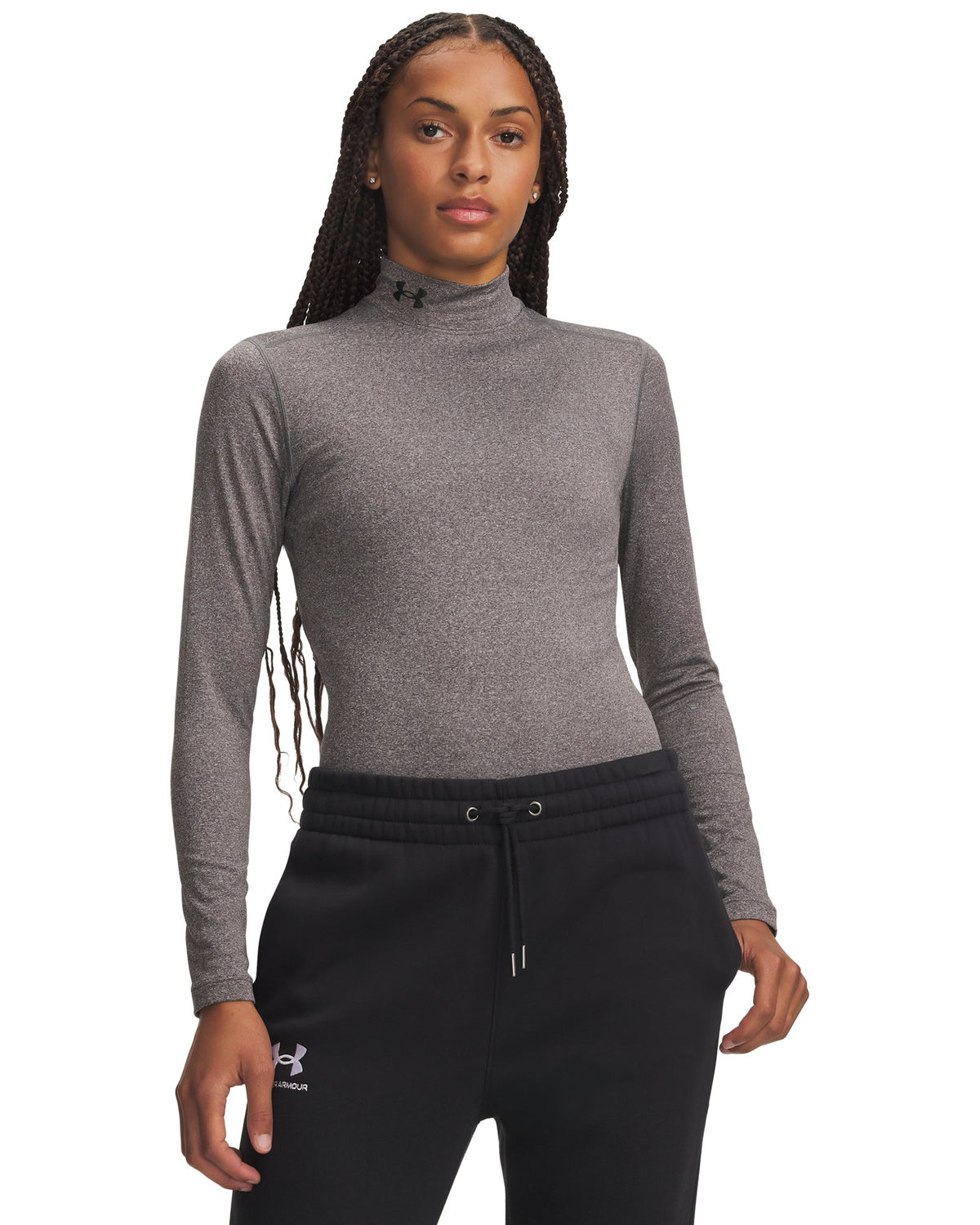 ColdGear® Women's Mock Long Sleeve - Gray